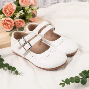 Children’s Shoes Student Leather Soft Soled School Performance Formal Pupil Shoes Comfortable Soft Flat Etiquette Princess Shoes