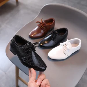 Children’s Single Shoe Student Black Dress Leather Shoes
