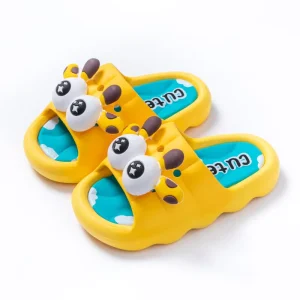 Children’s Slipper Summer Baby Soft-Soled Slippers Cartoon Pattern Beach Sandals for 3-6 Kid Boys Girls Toddler Home Slipper