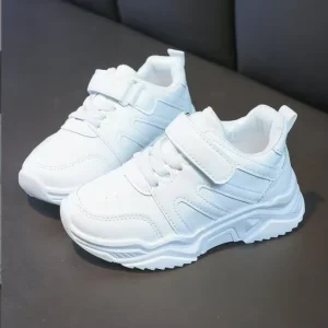 Children’s Sneaker Trendy Casual White Sport Shoes Good Quality All-Season School Shoes for Boys and Girls Kid Sport Shoes