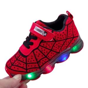Children’s Sneakers Spiderman Boys Casual Shoes Spring Summer New Mesh Breathable Student Kids Anti-slip Sho