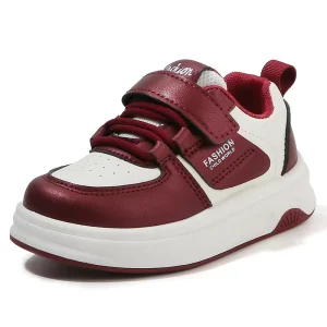Children’s Sneakers Spring Autumn Unisex Casual Lightweight Breathable Durable Velcro Closure Ankle Low Tube Shoes