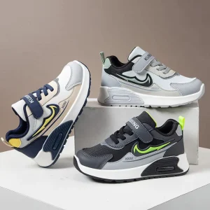 Children’s Sneakers Spring New Basketball Style Soft Bottom Non Slip Light Waterproof Breathable Fashion Joker Shoes