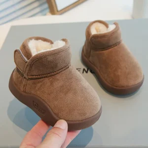 Children’s Snow Boots New Winter Model Short Boots Thickened Baby Shoes Snow Boots