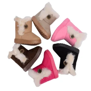 Children’s Snow Boots Thickened Kids’ Boots Winter Warm Ankle Boots Shoes for Child