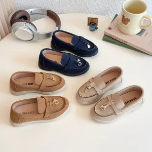 Children’s Soft Bottom Casual Bean Shoes Trendy Slip On for Boys Girls Autumn Summer Collection