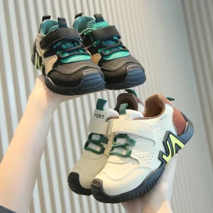 Children’s Sports Shoes Boys’ Spring and Autumn New Style Girls’ Breathable Running Shoes Kindergarten