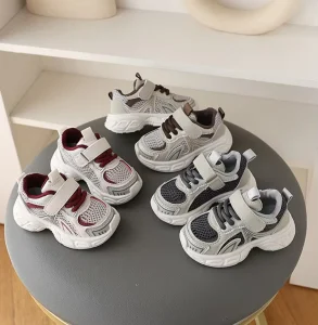 Children’s Sports Shoes Breathable Running Shoes Small Children’s Soft soled Mesh Shoes