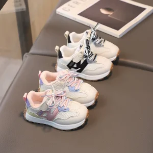 Children’s Sports Shoes Fashionable Soft Soled Baby Shoes Leisure Breathable Outdoor Kids Shoes Lightweight Sneakers