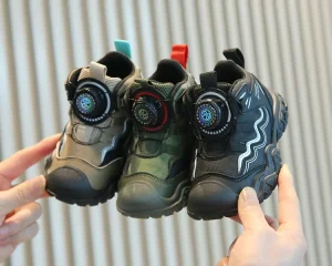Children’s Sports Shoes High Top Indoor Outdoor Hiking for Boys Casual Soft Soled Baby Shoes for Winter