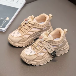 Children’s Sports Shoes Spring Autumn New Soft Bottom Non Slip Trend Boys Running Shoes Girls Joker Torre Lightweight