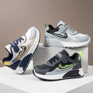 Children’s Sports Shoes Spring New Soft Sole Non-Slip Lightweight Fashionable Big Kids Versatile Comfortable Casual Shoes
