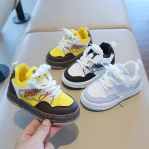 Children’s Sports Shoes Spring and Autumn Boys’ Casual Shoes New Girls’ Soft-soled Baby Shoes