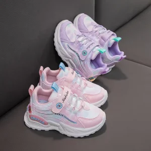 Children’s Sports Shoes Spring and Autumn Kids Sports Girls Pretty Casual Shoes Girls’ Fashion Kids Shoes