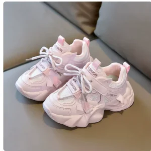 Children’s Sports Shoes for Girls Soft Sole Casual Flat Breathable Shoes