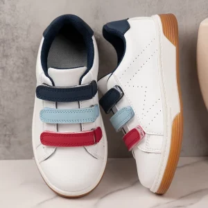 Children’s Spring Casual Walking Shoes Wide Toe Lightweight Waterproof Anti Slip PU Upper Custom Logo Design for Unisex Kids