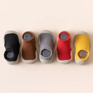 Children’s Spring Cotton Upper Non slip Breathable Baby Solid Toddler Shoes