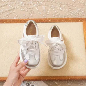 Children’s Spring and Summer Leather Soft Soled Sneakers Campus
