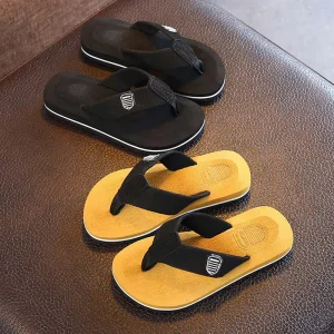 Children’s Summer Flip Flops Non Slip Indoor Outdoor Beach Sandals Soft Soles Breathable Kids Slippers Parent Child Friendly