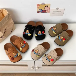 Children’s Summer New Slippers Cute Cartoon Casual Beach Outdoor Slippers With Thick Bottom Platform Sandals