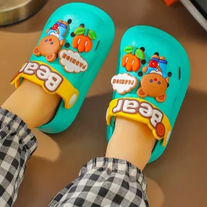 Children’s Summer Winter Hotel Slides Sandals Anti slip Casual Kids Lightweight Unisex Beach Slippers