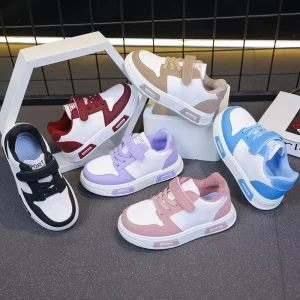 Children’s Unisex Running Shoes Slip On Mesh Upper Breathable Lightweight Rubber Outsole Fashion Trend School Use