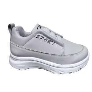 Children’s Waterproof PU Sport Shoes No Lace Easy on Platform Walking Shoes