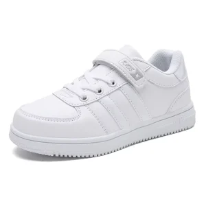 Children’s White Skateboard Shoes Comfort Light Weight Boys Girls Kids School Shoes