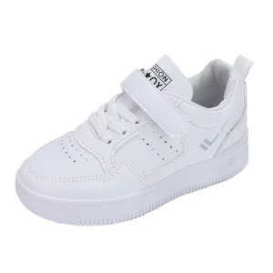 Children’s White Waterproof Board Sneakers for Boys Girls Primary School Running Shoes Autumn Sport Shoes