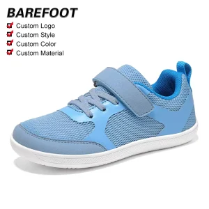 Children’s Wide Toe Soft Comfortable Casual Shoes for Boys Student Low Top Hiking Shoes for Girls Outdoor Breathable Shoes