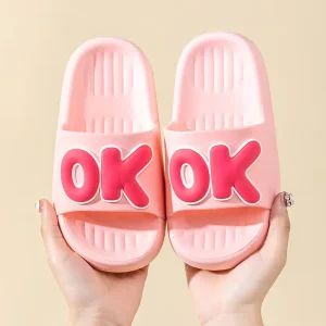 Children’s slippers Cartoon Mushroom Non-slip Soft Bottom Bathroom Cute Summer slippers for Baby Boys and Girls