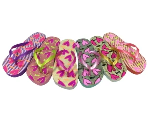 China Factory Girls Flat Slippers for Kids Custom Logo Flip Flop Girl Beach PVC PE Slipper