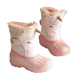 China High Quality Cute Cartoon 3D Design Children’s Outdoor Warm Snow Boots Warm Winter Snow Boots for Kids