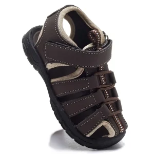 China Kids Shoes Children Sports Casual Sandals Boy Comfort Breathable Support Brown Boy Sport Sandals
