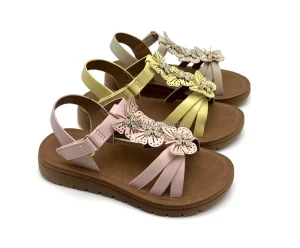 China OEM Custom Logo Kids Sandals for Girls Summer Flat Sole PVC Injection Mould Shoes Platform Style