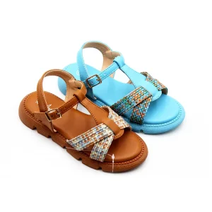 China Professional Manufacture Summer Kids Customized Design Fashion Color Beach Vacation Sandal for Girl