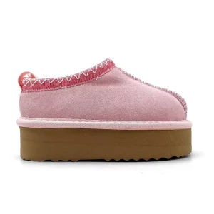 Chunky Platform Boots for Children Fashion Trend Winter Baby Girls Shoes New Styles Waterproof Pink Kids Fur Boots