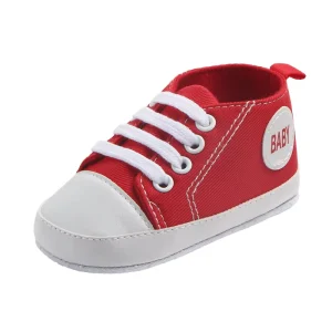 Classic Canvas Sports Sneakers for Newborns Baby Boys Girls Soft Anti slip TPR Insole Breathable Summer First Walkers Slip on
