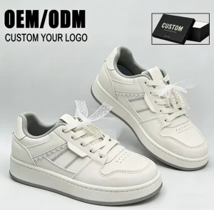 Classic Casual Skateboarding Chunky Shoes Thick Bottom Platform Slip Resistant Lace Up Closure Hard Wearing Anti Slippery