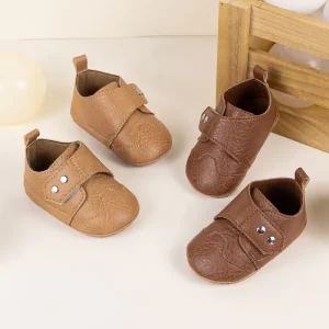 Classic Comfortable Loafers Toddler Shoes Soft Sole with Light and Breathable PU Insole Stylish and Baby-Friendly