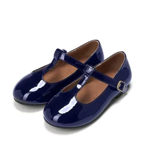 Classic Design Patent Leather Kids T Bar Mary Jane Fashion Party Girls Flat Dress Shoes