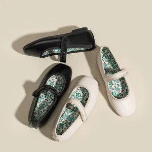 Classic Girls Party Dress Shoes with Bow New Small Leather Flat Shoes Soft Bottom Non Slip Fashionable Children’s Shoes