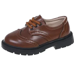 Classic High Quality PU Children Dress Shoes Boy School Shoes