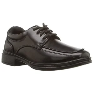 Classic Old School Formal Black Slip on Dress Casual Shoes for Boy Kids Children