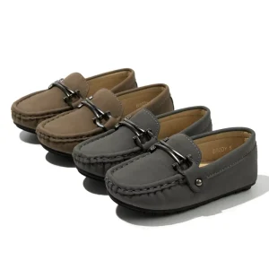Classic Outdoor Children Boy School Party Shoes Soft Suede Leather Toddler Moccasin Children Loafers Shoes