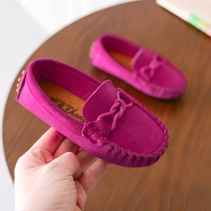 Classic Outdoor Children Boy School Party Shoes Soft Suede Leather Toddler Moccasin Children Loafers Shoes