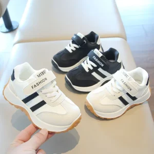 Classic Sneakers Antislip Flat Sole Pure Color Velcro Knit Breathable Casual Sports Shoes