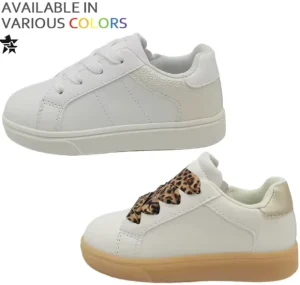Classic White Low-Top Korean Casual Sports Shoes Children Comfortable Flat Design Outdoor Leisure Walking