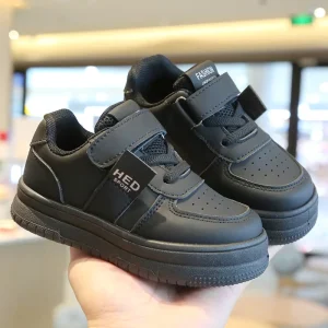 Classical Children School Footwear Fashion Black Sneakers for Boys New Design Brand White Casual Kids Sport Shoes