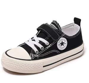 Classical Kids Canvas Sneakers Shoes Boys Casual Ankle Sneakers Outdoor Breathable Leisure Shoes